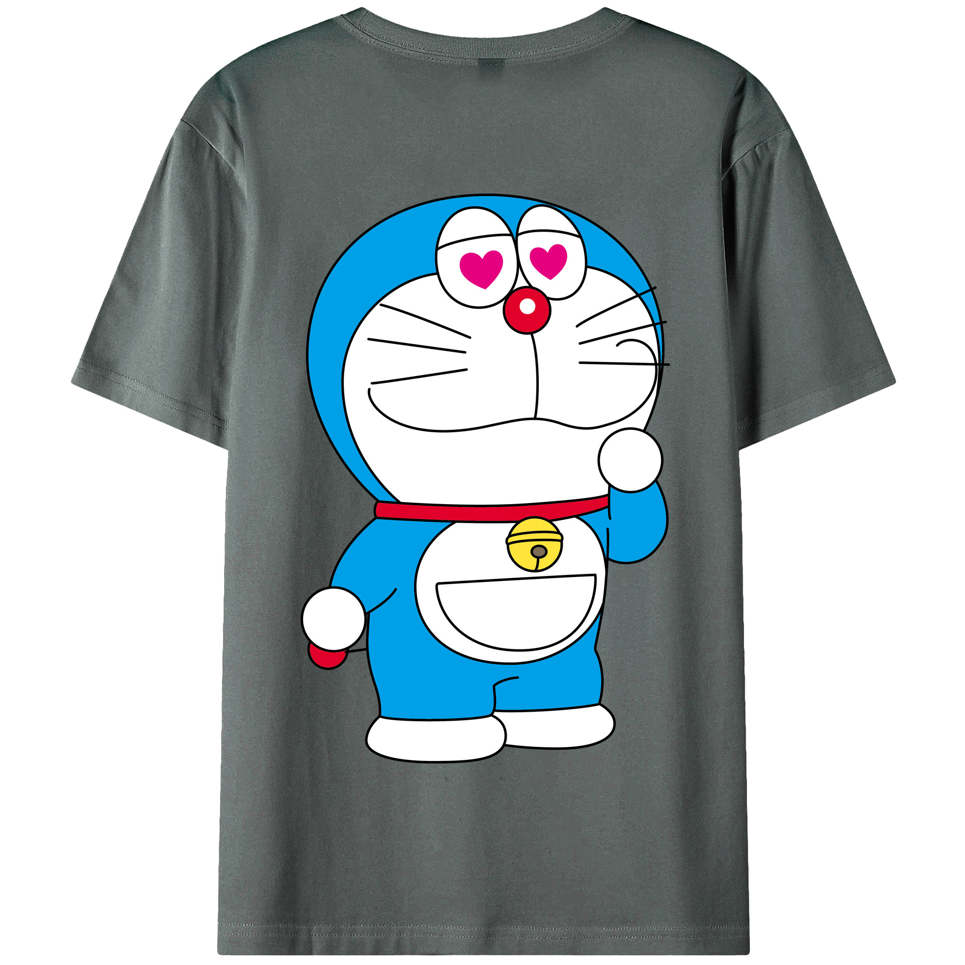 （画像用） ドラえもん Doraemon 綿100％半袖Tシャツ（背面プリント）